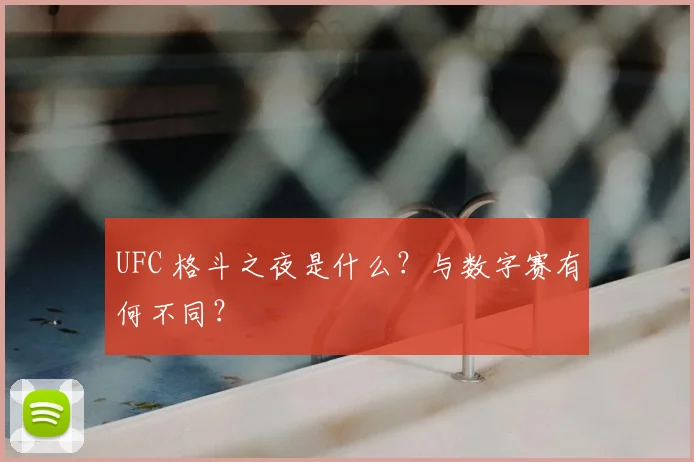 UFC 格斗之夜是什么?与数字赛有何不同?